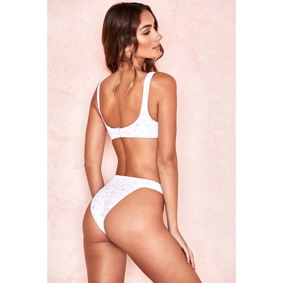 Brand New House of CB Floral Bikini Set Mariposa Floral Sold Out Online Size L - Picture 4 of 15